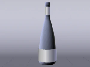 Bottle of Wine 03 3D Model