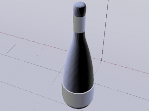 Bottle of Wine 03 3D-Modell