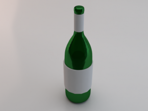 Bottle of Wine 04 3D-Modell