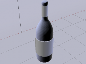 Bottle of Wine 04 3D-Modell