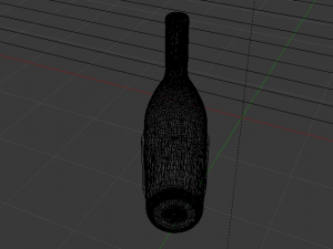 Bottle of Wine 04 3D-Modell