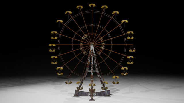 Pripyat Ferris Wheel - made in Blender Modelo 3D .c4d .max .obj .3ds .fbx .stl .blend 