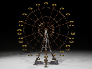 Pripyat Ferris Wheel - made in Blender 3D Model