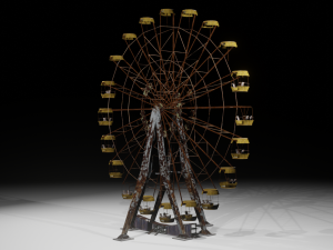 Pripyat Ferris Wheel - made in Blender Modelo 3D
