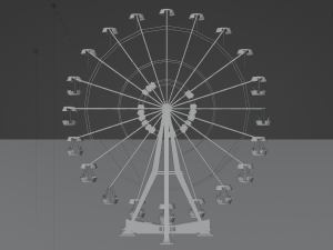 Pripyat Ferris Wheel - made in Blender Modelo 3D