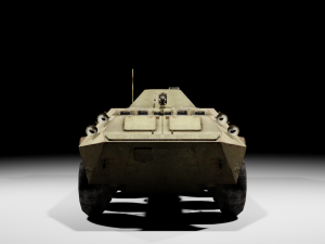 BTR-70 - made in Blender 3D Model