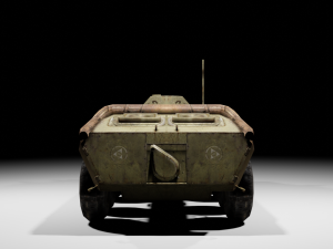 BTR-70 - made in Blender 3D Model