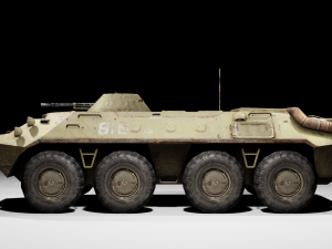 BTR-70 - made in Blender 3D Model