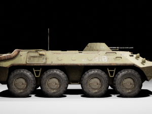 BTR-70 - made in Blender 3D Model