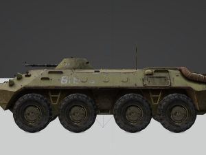 BTR-70 - made in Blender 3D Model