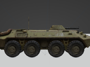 BTR-70 - made in Blender 3D Model