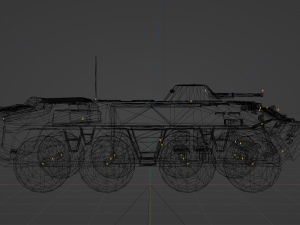 BTR-70 - made in Blender 3D Model