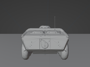 BTR-70 - made in Blender 3D Model