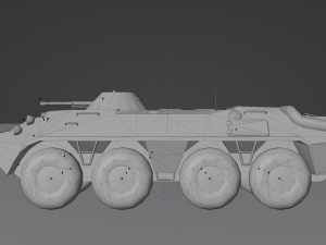 BTR-70 - made in Blender 3D Model
