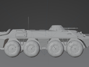 BTR-70 - made in Blender 3D Model