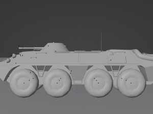 BTR-70 - made in Blender 3D Model