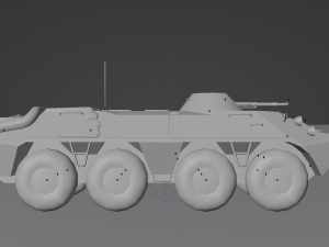BTR-70 - made in Blender 3D Model