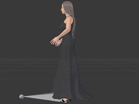 Woman in a Dress 067 3D मॉडल