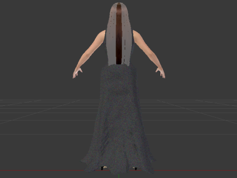 Woman in a Dress 067 3D मॉडल