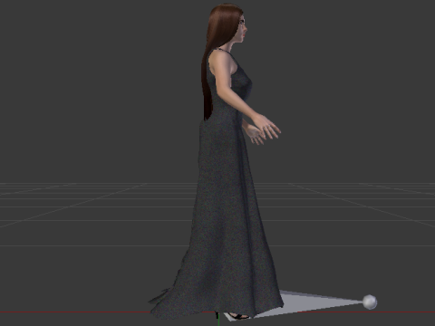 Woman in a Dress 067 3D मॉडल