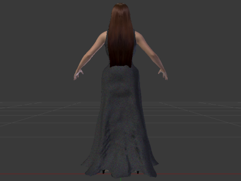 Woman in a Dress 067 3D मॉडल
