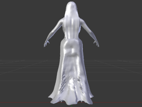 Woman in a Dress 067 3D मॉडल
