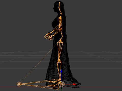 Woman in a Dress 067 3D Model