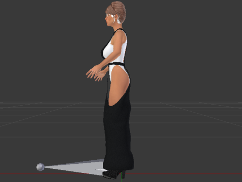 Woman in a Dress 068 3Dモデル