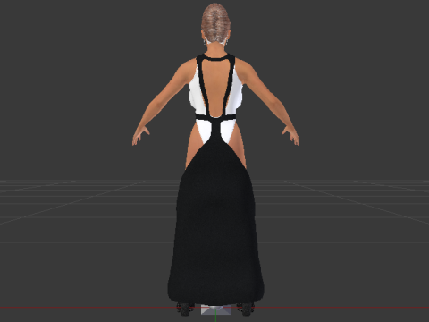 Woman in a Dress 068 3Dモデル