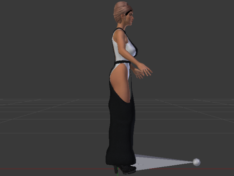 Woman in a Dress 068 3Dモデル