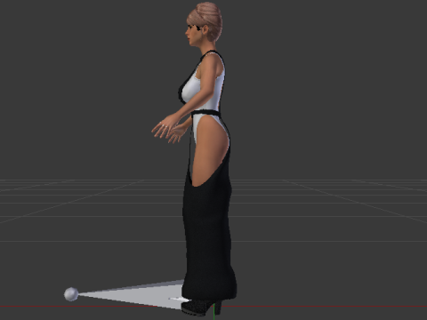 Woman in a Dress 068 3Dモデル