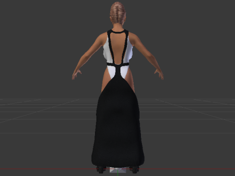 Woman in a Dress 068 3Dモデル