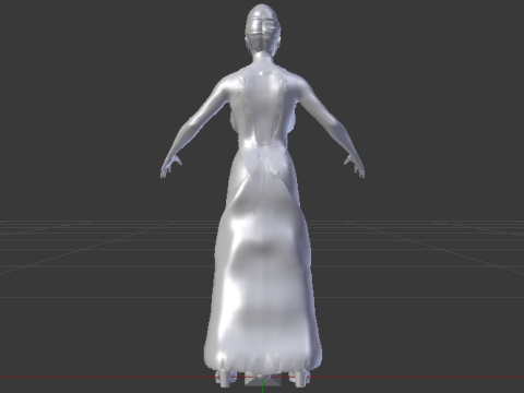 Woman in a Dress 068 3Dモデル