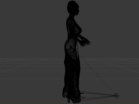 Woman in a Dress 068 3Dモデル