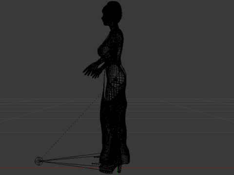 Woman in a Dress 068 3Dモデル