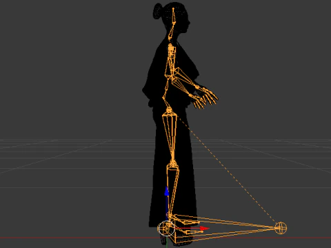 Woman in a Dress 069 3D Model