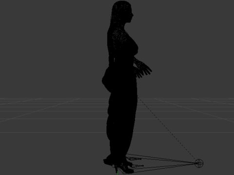 Woman in a Dress 070 3D Модель