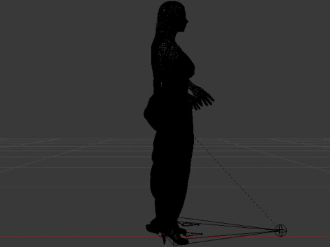 Woman in a Dress 070 3D Model