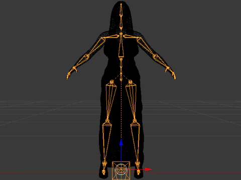 Woman in a Dress 070 3D Model