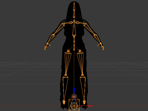 Woman in a Dress 070 3D Model
