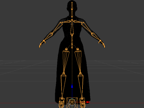 Woman in a Dress 071 3D Model