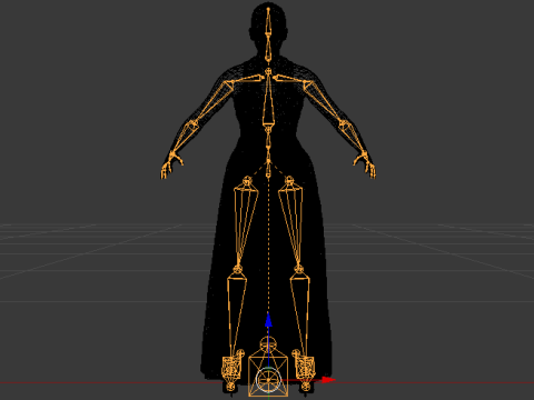 Woman in a Dress 071 3D Model