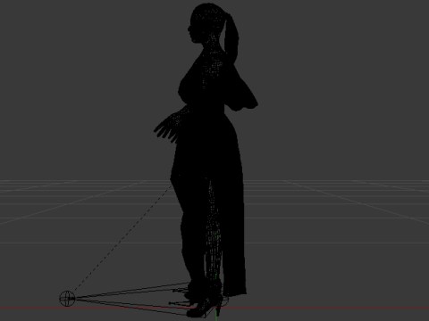 Woman in a Dress 072 3D Model