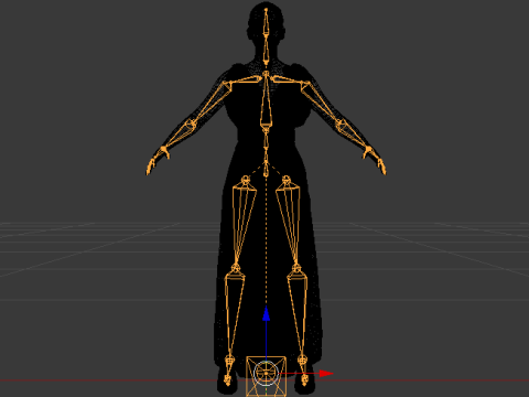 Woman in a Dress 072 3D Model