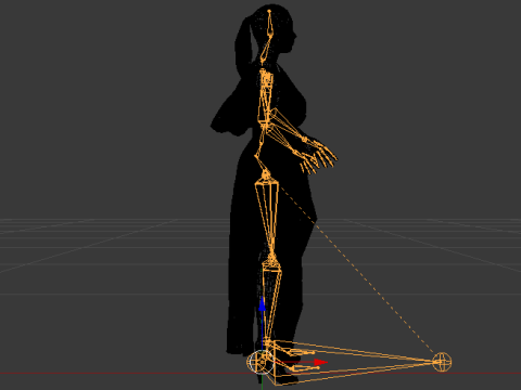 Woman in a Dress 072 3D Model