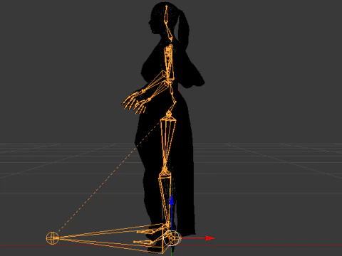 Woman in a Dress 072 3D Model