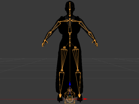 Woman in a Dress 072 3D Model