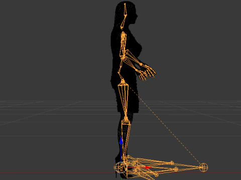 Woman in a Dress 073 3D Model