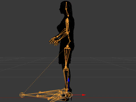 Woman in a Dress 073 3D Model