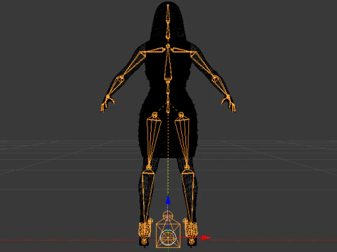 Woman in a Dress 073 3D Model